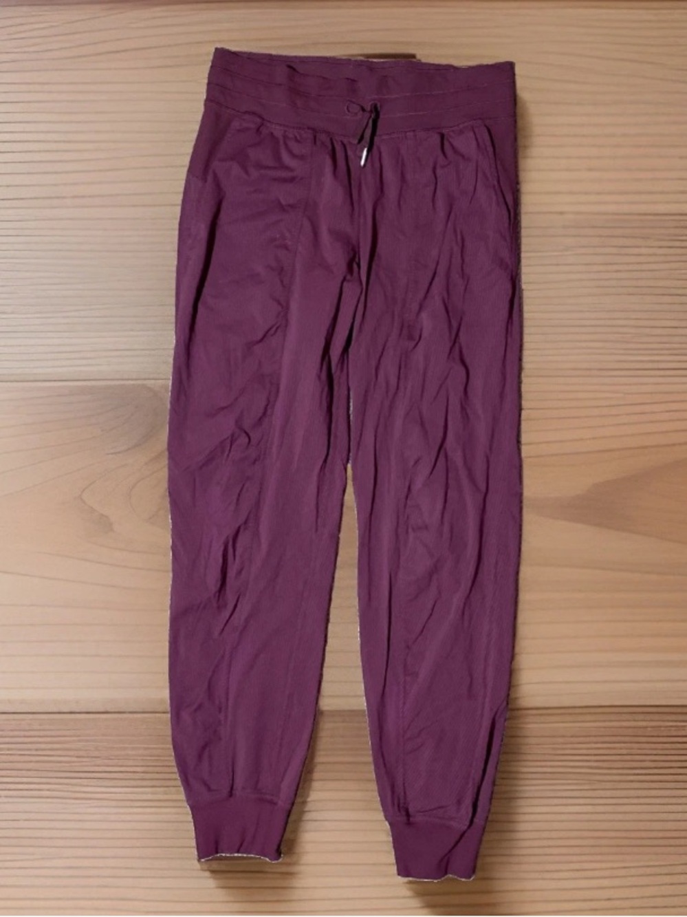 Lululemon Pants Womens 6 Plum Dance Studio Mid Rise Jogger Pockets LW5BPJS EUC